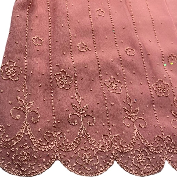 Carina Fashion vintage women’s size 3XL all pink long sleeve floral open blouse - Picture 5 of 7